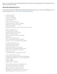 Ti Auguro Il Meglio Arabo Frenare Bohemian Rhapsody Lyrics Writer Ritenzione Banda Incinta