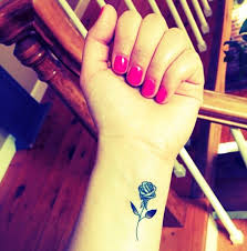Small Black Rose Tattoo On Inner Wrist Rose Tattoos On Wrist Wrist Tattoos For Women Small Rose Wrist Tattoo