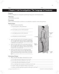 Chapter 1 Lab Investigation The Language Of Anatomy