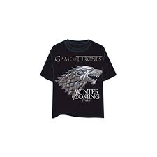 Diseño y calidad en esta camiseta de juego de tronos en algodón 100% de primera calidad. Camiseta Juego De Tronos Stark Logo S Camisetas Series Tv Juego De Tronos