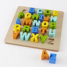 Letters Puzzle Kids Wooden Toys Wooden Alphabet Abc Puzzle