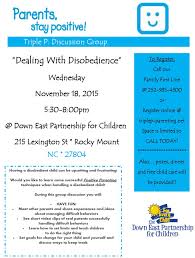 Triple p is an internationally recognized program that gives parents the skills they need to build strong family relationships, manage misbehavior and prevent . Triple P The Down East Partnership For Children