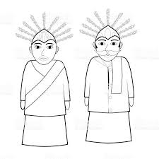 Gambar mewarnai hewan orang utan. 15 Gambar Sketsa Topeng