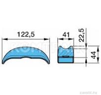Сегмент стремянки одинарный (балка 120 мм) (0334523021) Bpw
