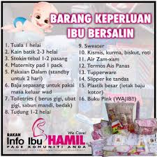 Menerangkan secara ringkas persediaan2 yang perlu ada bagi ibu bapa yang sedang menyambut kelahiran bayi mengikut islam by aunty alonso in types > instruction manuals, islam, and parenting. Persediaan Checklist Barut Dan Kain Bedung Bayi Facebook