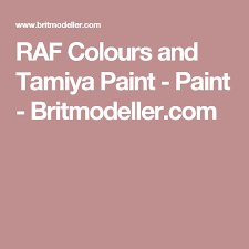 Raf Colours And Tamiya Paint Paint Britmodeller Com