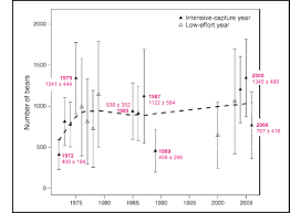 Did Polar Bear Numbers In E Beaufort Fluctuate Each Decade