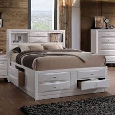 Prepac mate's platform storage bed with drawers, king, drifted gray. Acme Furniture Ireland 21710f Full Bed With Storage White Furniture Home Kitchen Rayvoltbike Com