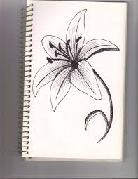 A Lily Flower By Lyddy666 On Deviantart Grafitovye Risunki Vdohnovlyayushee Iskusstvo Udivitelnye Risunki