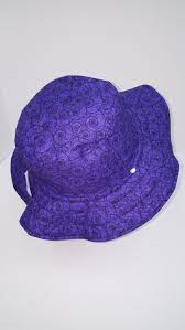 Purple Design Beach Hat Women Hat Summer Hat Purple Bucket Etsy Summer Hats Purple Design Womens Beach Hat