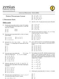 Adapun contoh persamaan garis lurus adalah y = 2 x + 4. Matematika Kelas X
