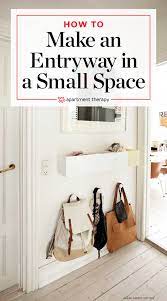 You are sure to get lots of wall art. No Entryway No Problem 50 Solutions For Small Spaces Apartment Therapy Small Spaces Small Apartment Entryway Small Apartment Therapy