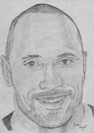 Dwayne Johnson Sketch Face Drawing Dwayne Johnson Pencil Drawings