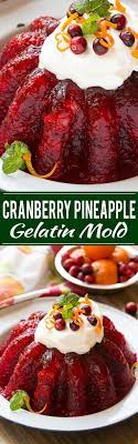 You can make it a day or two ahead of time and keep it in the refrigerator which means you can focus on your mashed. Cranberry Pineapple Gelatin Mold Dinner At The Zoo Cranberry Jello Salad Jello Recipes Cranberry Jello