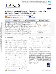 You can easily download for free thousands of videos from. Pdf Umpolung Difunctionalization Of Carbonyls Via Visible Light Photoredox Catalytic Radical Carbanion Relay
