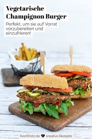 Champignon Burger Glutenfrei Laktosefrei Vegetarisch Kochtrotz Kreative Rezepte Rezept In 2020 Rezepte Vegetarisch Glutenfreie Rezepte
