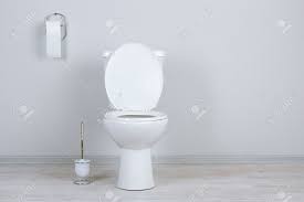 I sure prefer the second option. White Toilet Bowl In A Bathroom Stock Photo Picture And Royalty Free Image Image 20155731