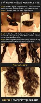 Hair Tutorial Soft Waves With No Mousse Or Heat Damp Hair Styles Hair Beauty Hair Without Heat