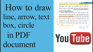 You have to download the pdf and open it with a pdf program such as adobe acrobat. How To Draw Line Arrow Text Box Circle Rectangle Underline In Pdf Document Youtube