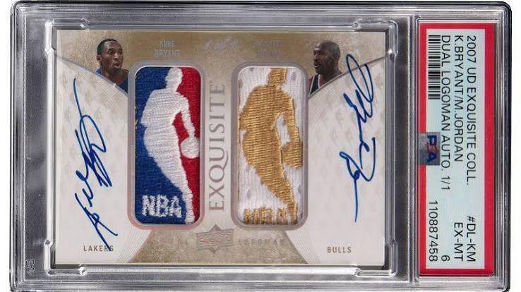 Basketball card signed by NBA legends Jordan and Kobe Bryant fetches record £9.56m ($12.9m) at auction - BBC Sport