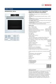 Check spelling or type a new query. Serie 8 Ovens The Series 8 Built In Oven Impressive Hbg655hw1a White Manualzz