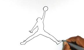 How To Draw The Jordan Logo Jordan Logo Drawings How To Draw Jordans