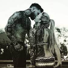 Amour Entre Tatoo Tattooed Couples Photography Bearded Tattooed Men Tattoed Women