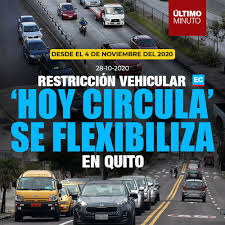 El 29 de junio, municipio de quito adelantó detalles de las nuevas restricciones vehiculares que regirán en el distrito metropolitano a partir de mañana 1 de julio. Facebook