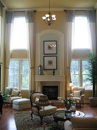 Elegant Tall Curtains Ideas For Your Home Living Room Hoommy Com High Ceiling Living Room Family Room Home Living Room