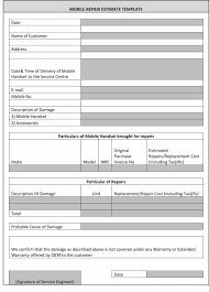 Cleaning Estimate Form Lamasa Jasonkellyphoto Co