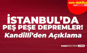 Deprem tahmin siteleri arasında en doğru son dakika deprem bilgisini alabileceğimiz yer olan kandilli rasathanesi ve deprem araştırma enstitüsü'nün. Son Dakika Istanbul Da Depremler Devam Ediyor Kandilli Rasathanesi Nden Art Arda Aciklamalar