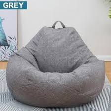 Neufu Housse Pouf Poire Dehoussable Coton Gris 70 X 80 Cm En 2020 Pouf Poire Couverture Grise Tabouret De Rangement
