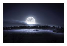 Übermorgen ist um 02:50 uhr mondaufgang. Happymelvin Der Mond Geht Auf Poster Online Bestellen Posterlounge De