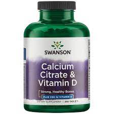The dri s for vitamin d and calcium were first published in 1997. Calcium Citrate Vitamin D Swanson Health Products