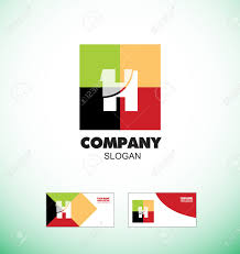 Company Logo Icon Element Template Alphabet Letter H Strong Colors Vintage Square Abstract Media Communication It Games Advertising Royalty Free Cliparts Vectors And Stock Illustration Image 53329749