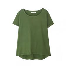 Si t'en fais un envoie moi une photo stp! Tee Shirt Asymetrique Fendu Manches Courtes Femme Vert 3 Suisses