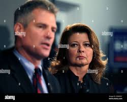 Gail Huff, wife of Republican Sen. Scott Brown, R-Mass., looks