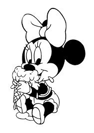 So it is always advised to club coloring and teaching together. Baby Minnie Mouse Eating Ice Cream Disney Coloring Pages Print Color Craft Coloring Home