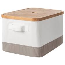 Rabbla Caja Con Tapa 25x35x20 Cm Ikea In 2020 Storage Boxes With Lids Ikea Decorative Storage Boxes