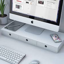 Robot Check Monitor Riser Space Savers Multipurpose Desk