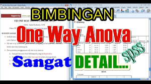 Bimbingan Kilat Uji One Way Anova Dengan Spss Bagi Pemula Youtube