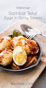 Simple Sambal Telur Eggs In Spicy Sambal Sauce Recipe Recipe Spicy Recipes Asian Recipes Spicy Eggs