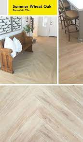 Compared to broadloom carpet, carpet tile is easier to install and easier to replace if necessary. Summer Wheat Oak Porcelain Tile Porcelain Tile Wood Floor Kitchen Flooring