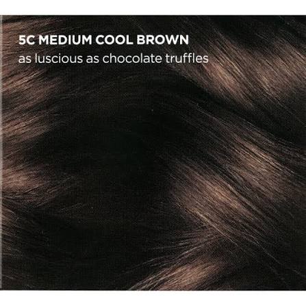 Clairol Nice'n Easy Permanent Hair Color Cream, 5C Medium Cool Brown, Hair  Dye, 1 Application - Walmart.com