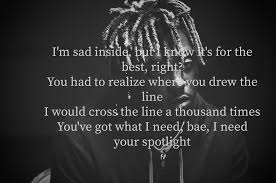 Black And White Juice Wrld Lyrics Without Me Remix Feat Juice Wrld Rapper Quotes Lyrics Cute Captions
