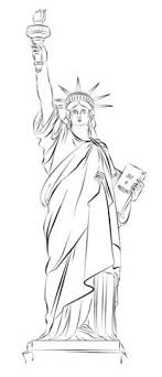 Statue Of Liberty In New York Ausmalbild Freiheitsstatue Zeichnung Zeichnung Tutorial Freiheitsstatue