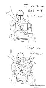 The Mandalorian Baby Yoda Star Wars Artist Https Binhadoodles Tumblr Com Post 189400704705 Has This B Star Wars Nerd Star Wars Memes Star Wars Humor