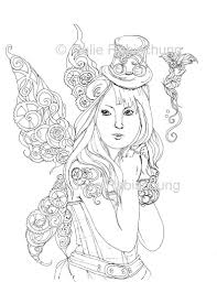 1500x1513 free adult steampunk coloring pages printable. Set Of 3 Printable Fairies Digital Coloring Pages Instant Download Unicorn Fairy Steampunk Fairy Spring Fairy Adult Coloring Craft Supplies