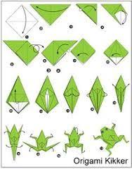 Folding 5 pointed origami star christmas ornaments. Origami Ideas Origami Frog Step By Step Pictures