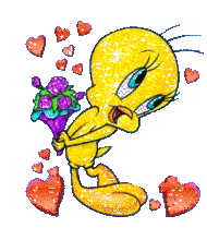 Tweety Bird With Flowers Tweety Bird Quotes Bird Quotes Disney Cartoon Characters